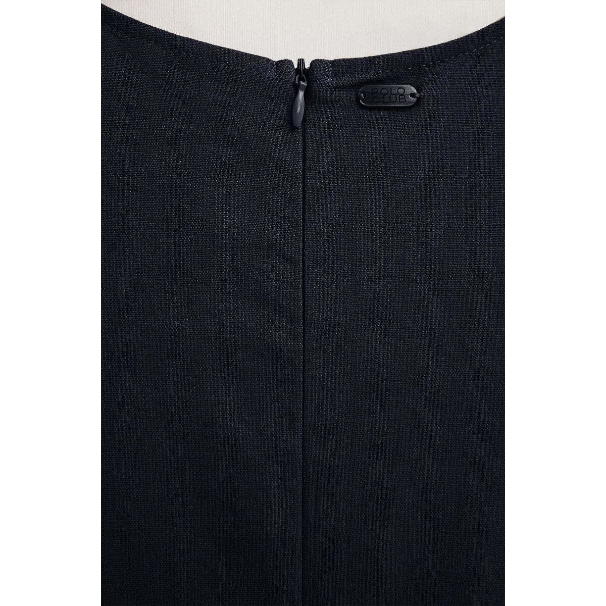 Vestido cotolino azul marino sin mangas con logo Polo Club