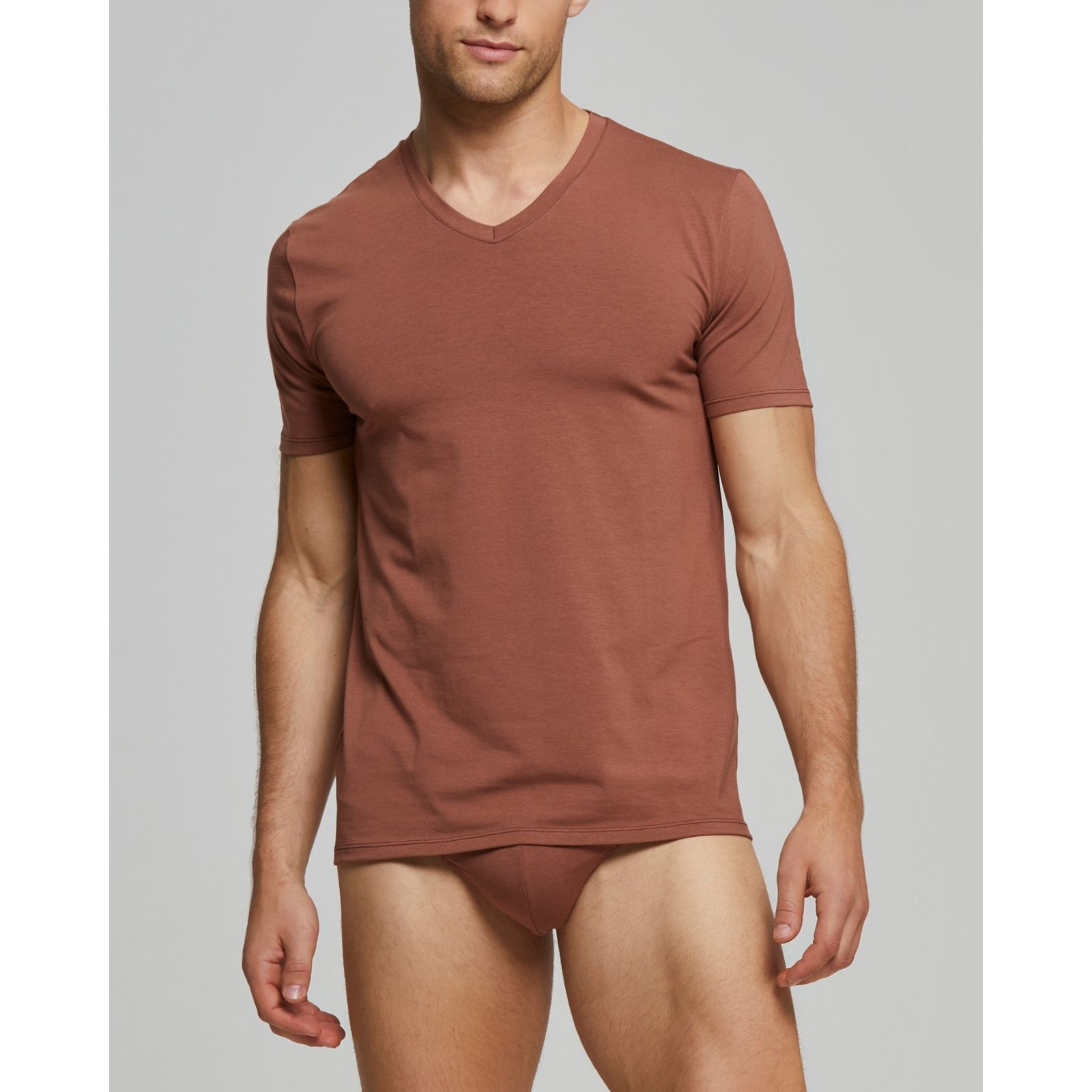 T-Shirt scollo V no stress cotone modal