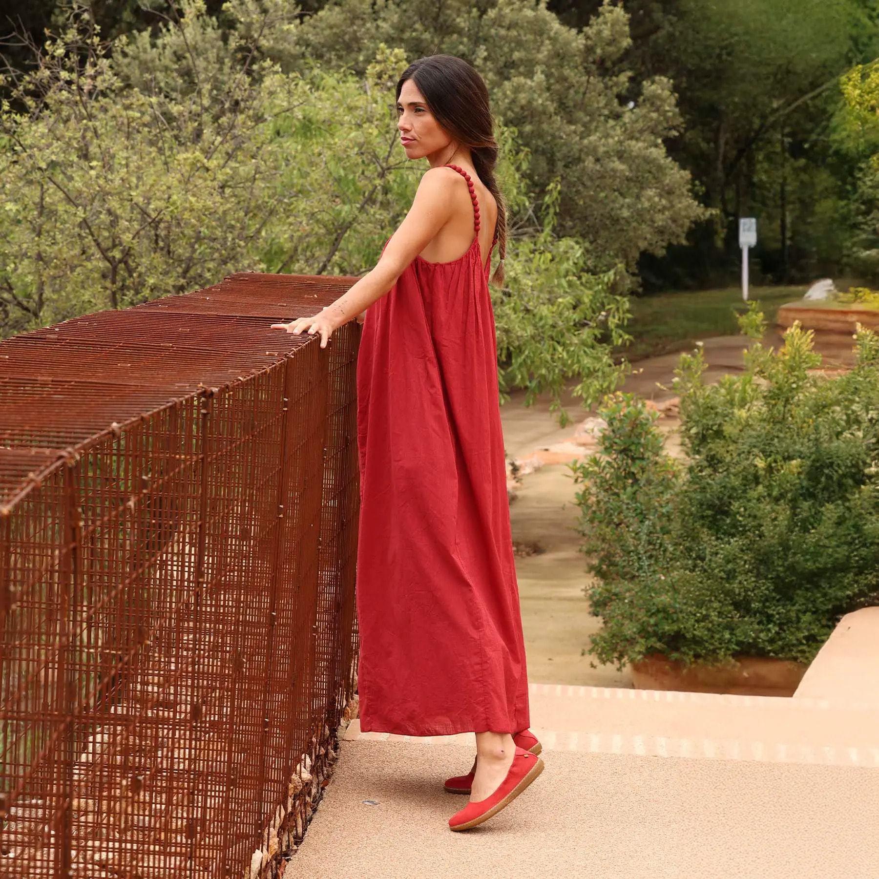 Bailarinas N5300 NOBUCK LAVADO DENIM/ CORAL color Denim