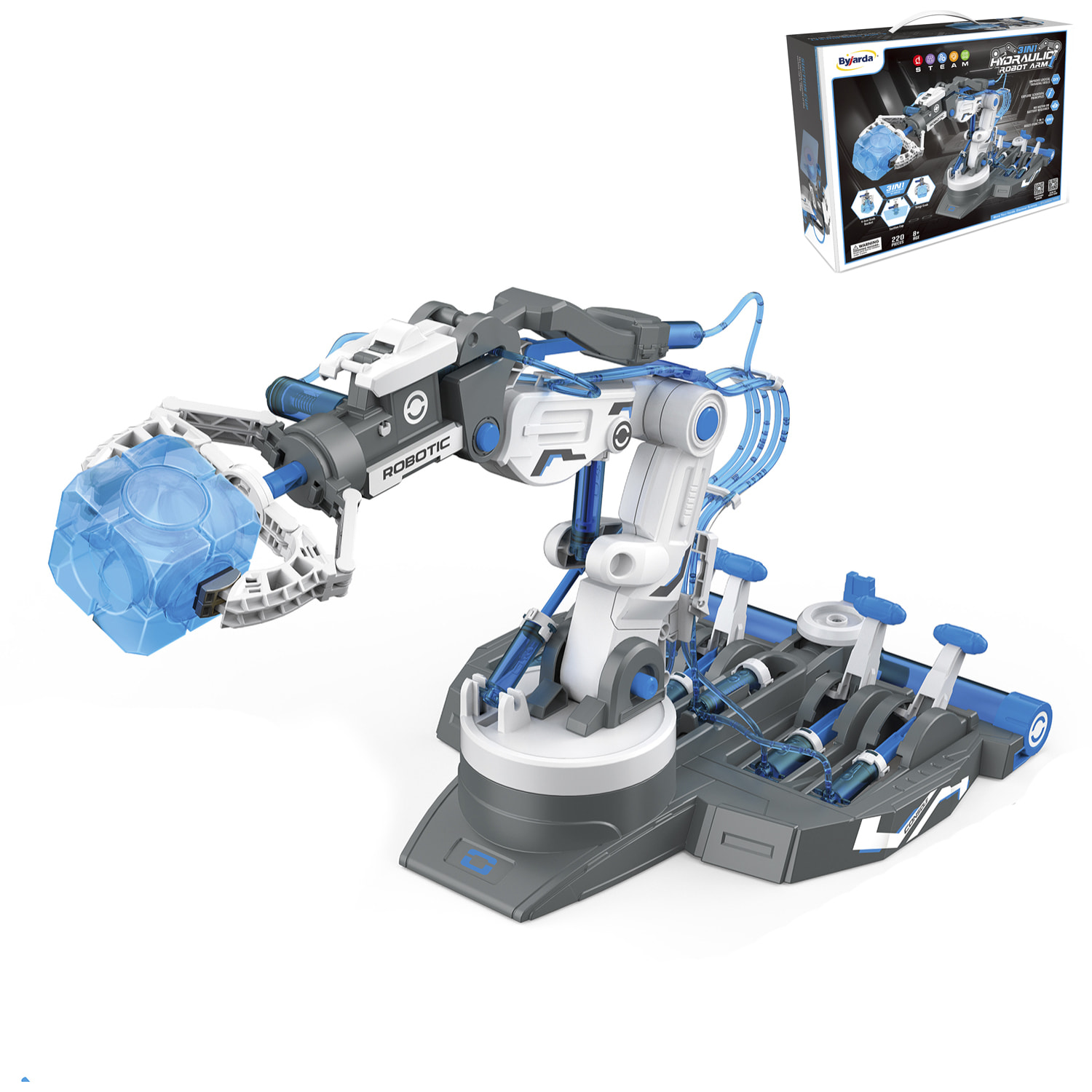 Manipolatore idraulico 3 in 1 da costruire. 220 pezzi.