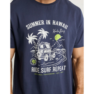 Camiseta Manga Corta Azul Marino - Kalambi