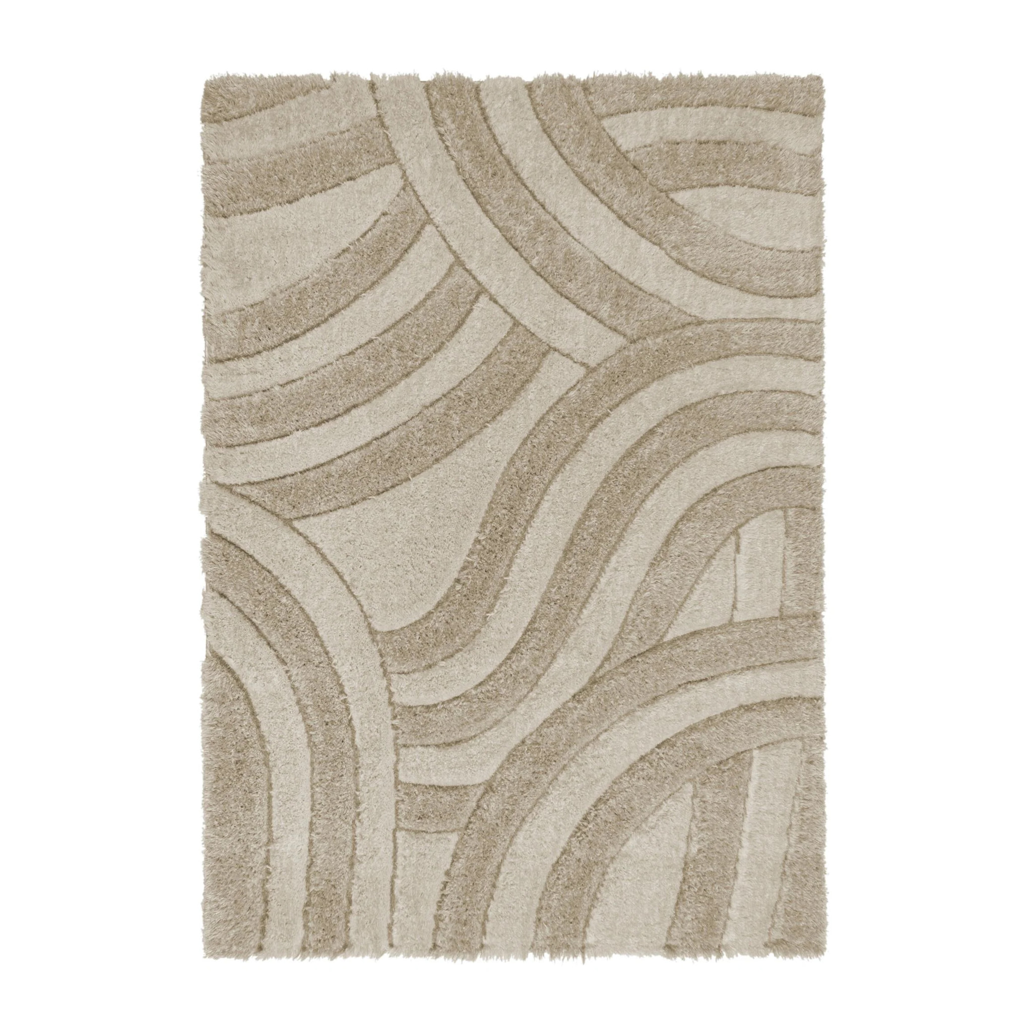 Tapis shaggy design sculpté VELVET