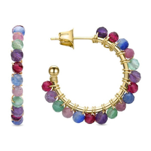 Pendientes Lux by Lux acabados oro 18k