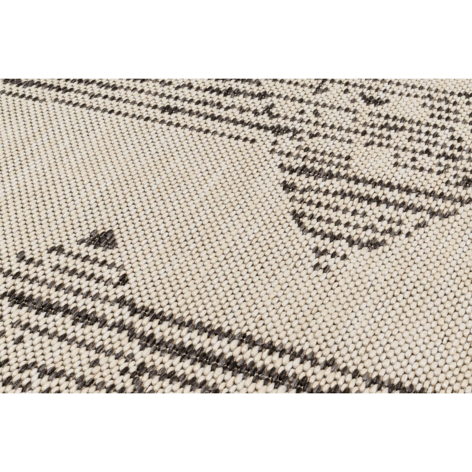 Samba - tapis intérieur extérieur motif abstrait géométrique, gris