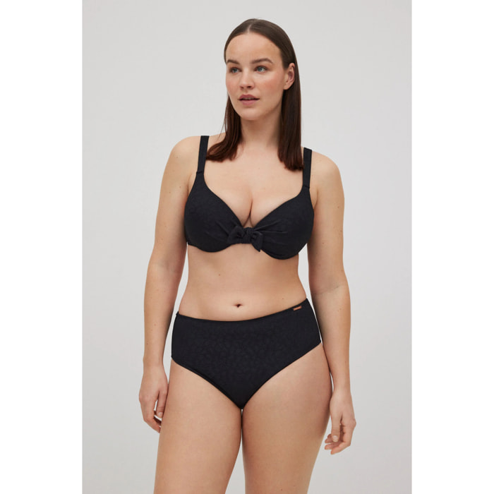Set bikini strutturato con spalline larghe bianche