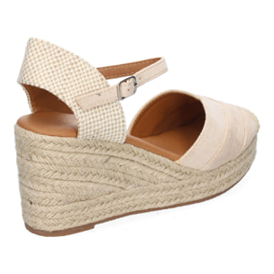 Sandalia de Cuña de Yute para Mujer, Comodo y Elegante, Diseño Moderno