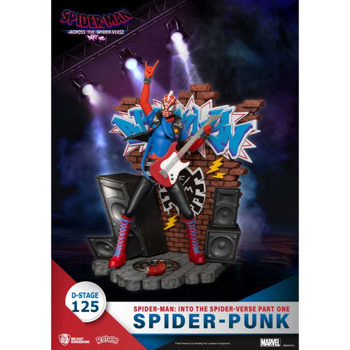 Marvel D-Stage PVC Diorama Spider-Man: Across The Spider-Verse Part One-Spider-Punk 15 Cm Beast Kingdom Toys