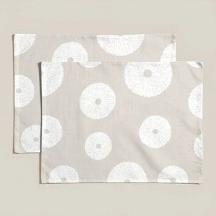 Lot de 2 sets de table anti-taches Lolani