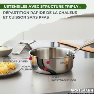 Poêles à Frire, Casseroles inox 18/10 Triply Fackelmann Vita3