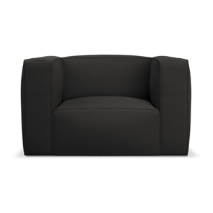 Fauteuil "Muse" bouclé noir