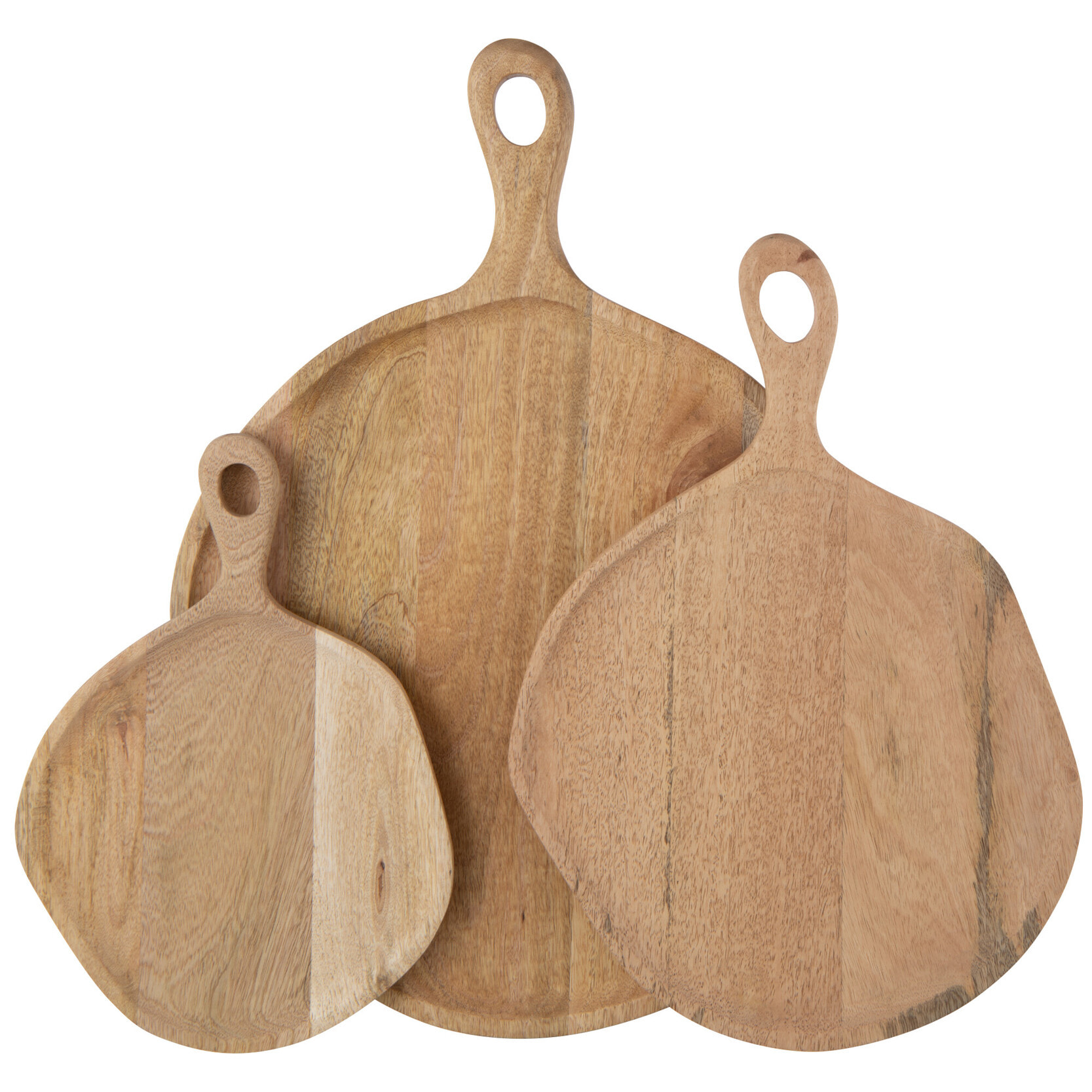 J-Line planche à découper Rond - bois - naturel - large