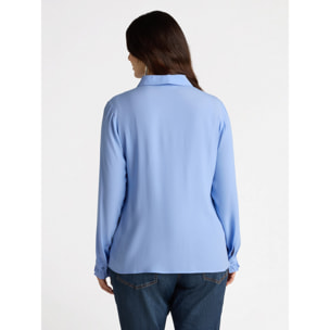 Fiorella Rubino - Camisa con viscosa LENZING™ ECOVERO™ - Light - blue