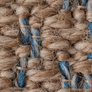 Tulum - Tapis aspect jute motif en relief