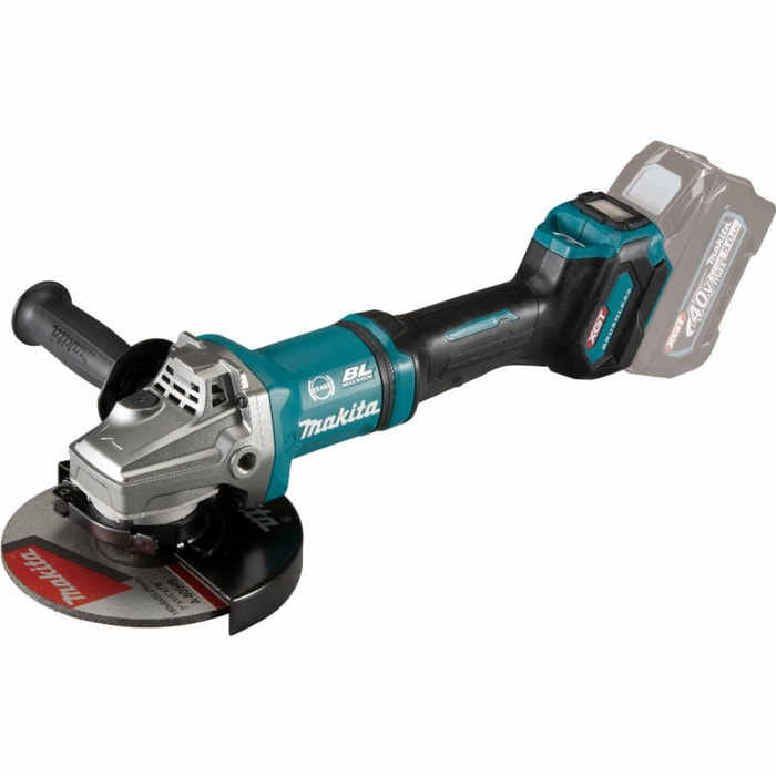 Meuleuse 180 mm 40V Bluetooth - MAKITA - sans batterie, ni chargeur - coffret - GA037GZ