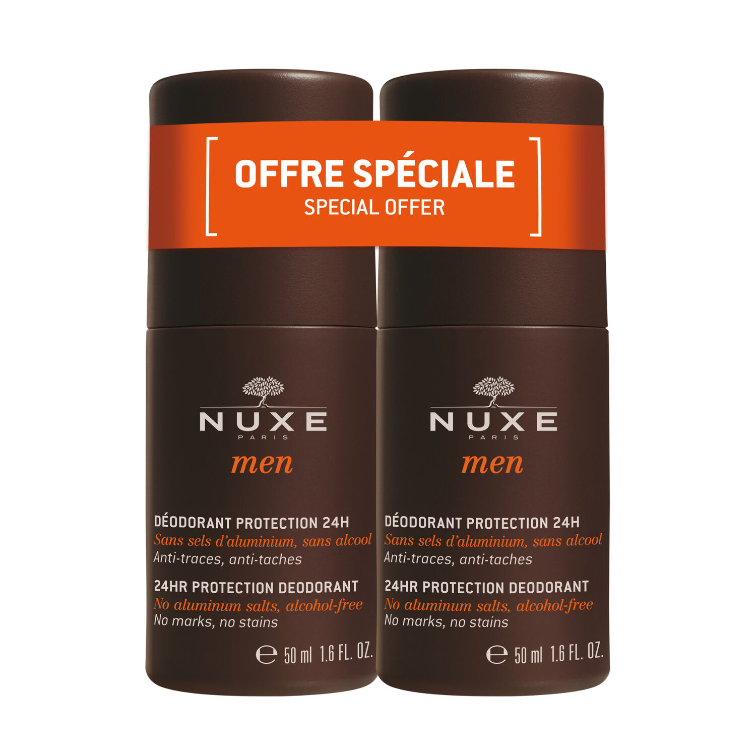 Nuxe Men - Duo déodorant protection 24h 2 x 50ml