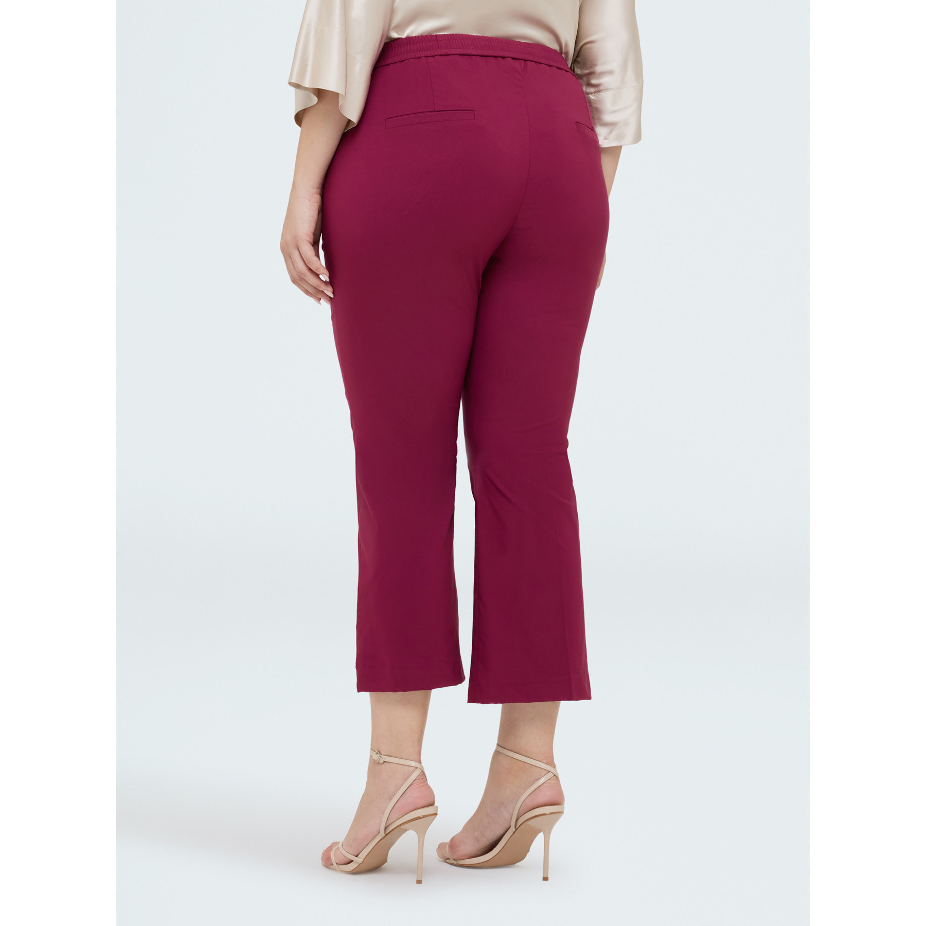 Fiorella Rubino - Pantalones Kick Flare - Burgundy