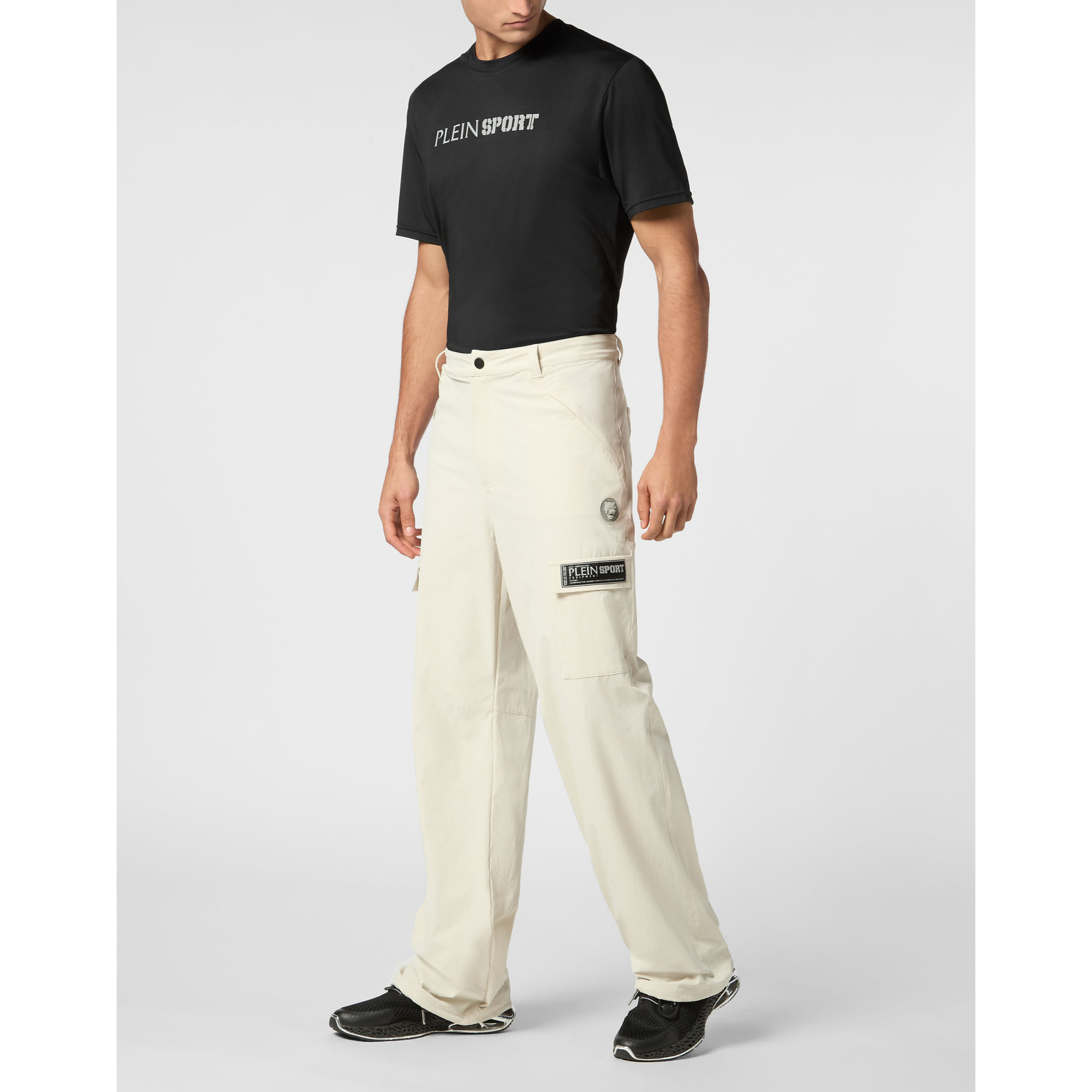 PLEIN SPORT Trousers Cargo fit SCRATCH