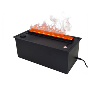 Cheminée décorative à flamme simulée format compact