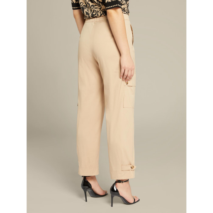 Elena Mirò - Pantaloni cargo - Beige