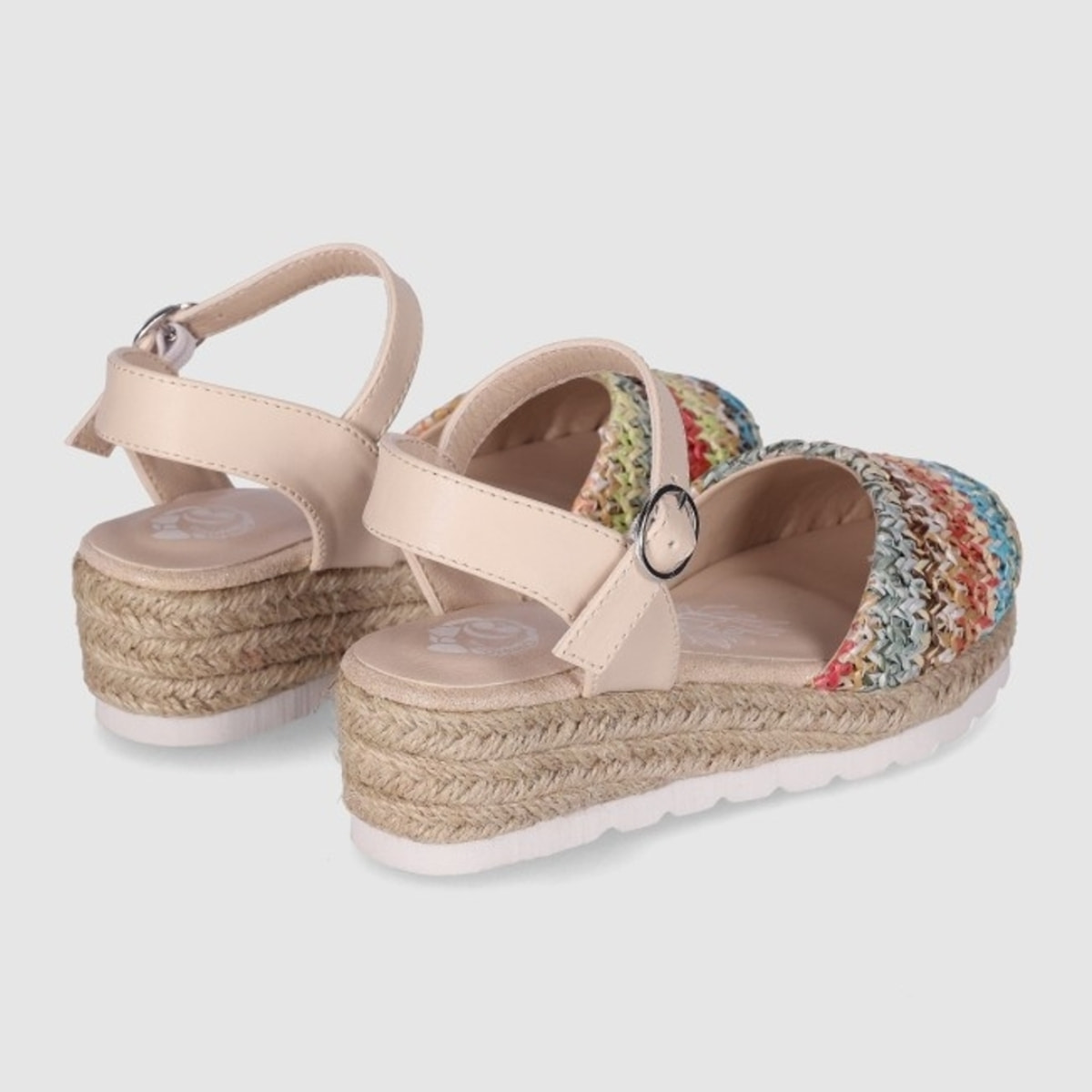 Sandalias de Piel Sintética - Multicolor - Tacón: 4 cm