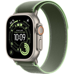 Bracelet APPLE 49 mm M/L Trail vert/vert fluo