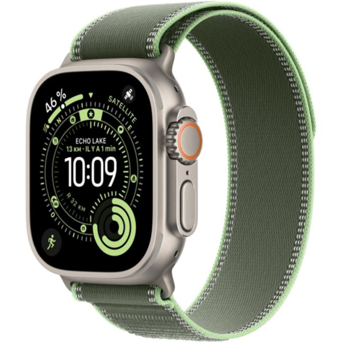 Bracelet APPLE 49 mm M/L Trail vert/vert fluo