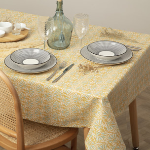 Nappe - coton - jaune ocre - 250x150 cm