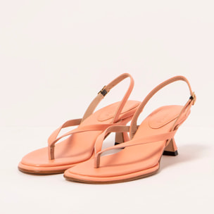 Sandalias con tacón S3166 NAPPA PEACH PINK/ GLERA color Peach pink