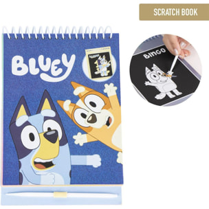 Set De Papelería Scratch Book Bluey