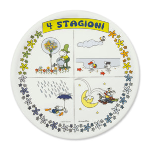 Set 6 Piatti Pizza Excelsa – Mordillo, Porcellana Multicolore