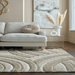 Tapis shaggy design sculpté VELVET