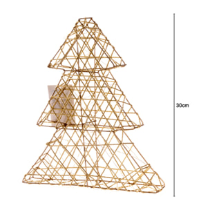 Albero Natalizio Con Luci A Led Caldo Modello Pirano