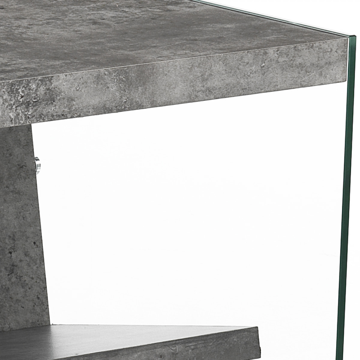 Tomasucci Table basse / porte-revues NANCY CEMENT Transparent