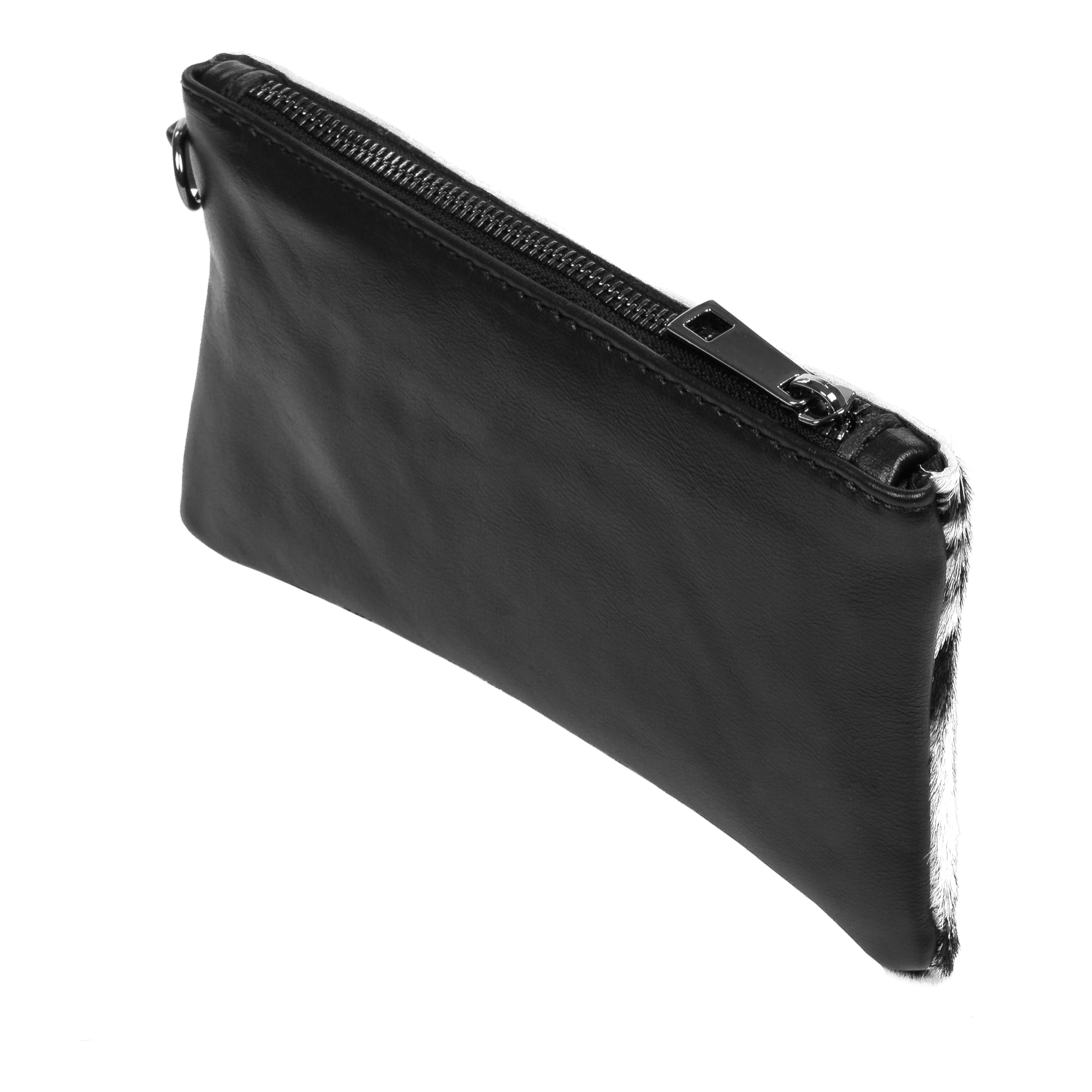 Fiorella Bolso de mano Mujer.Piel auténtica Sauvage Cavallino Cebra