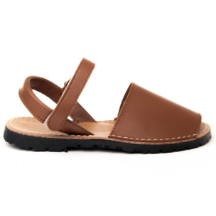 Sandalias de Cuero - Marron