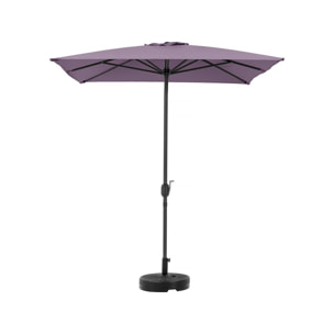 Parasol rectangulaire inclinable "Sol 2" - 2 x 3 m - Violet