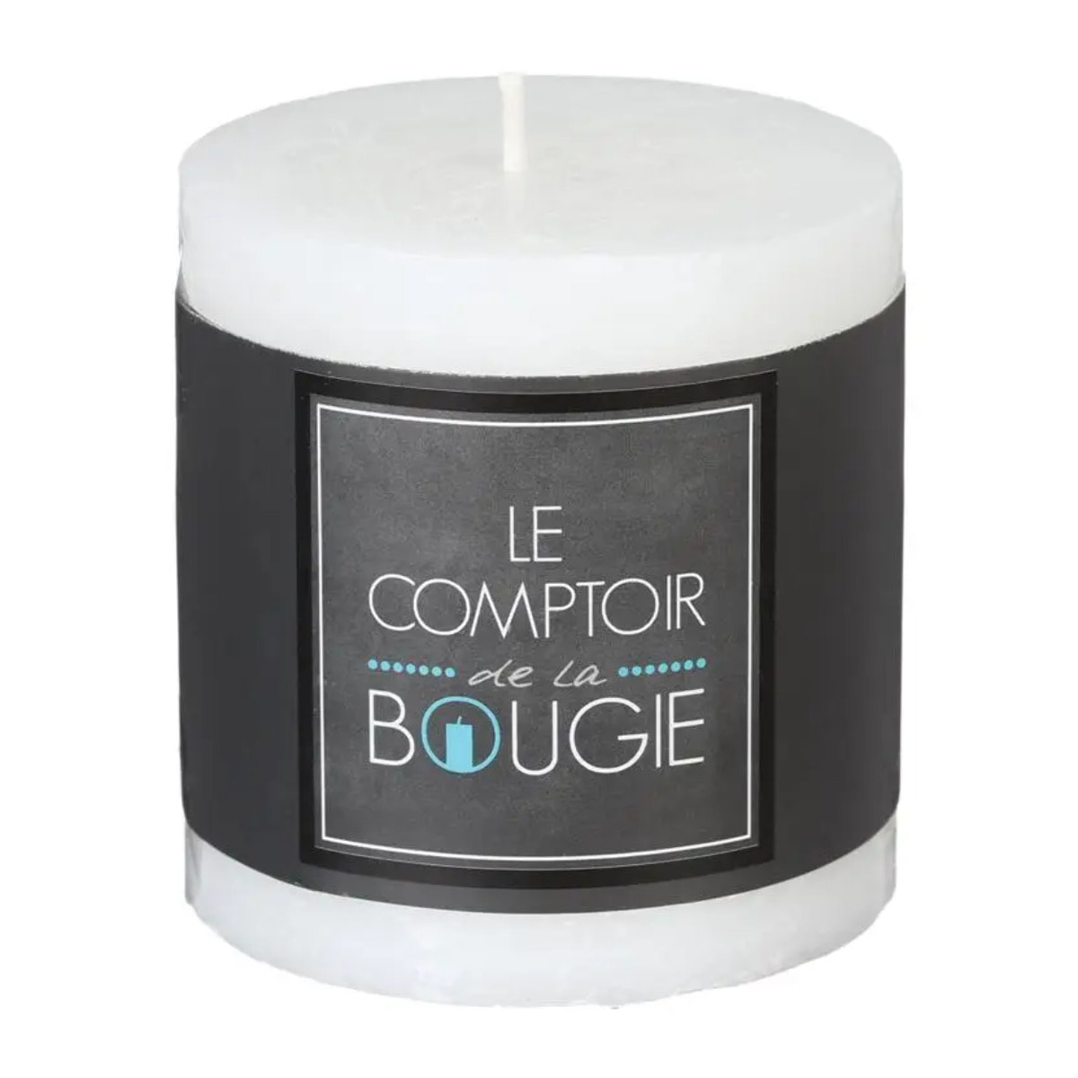 Bougie rustique "Olia" blanc 220g