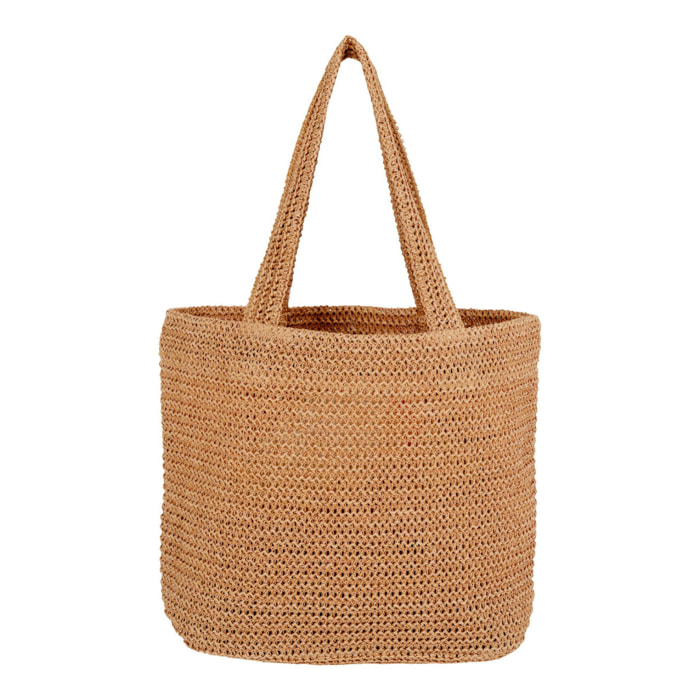 Parade Tote Bag in paglia di carta naturale 31x46 cm