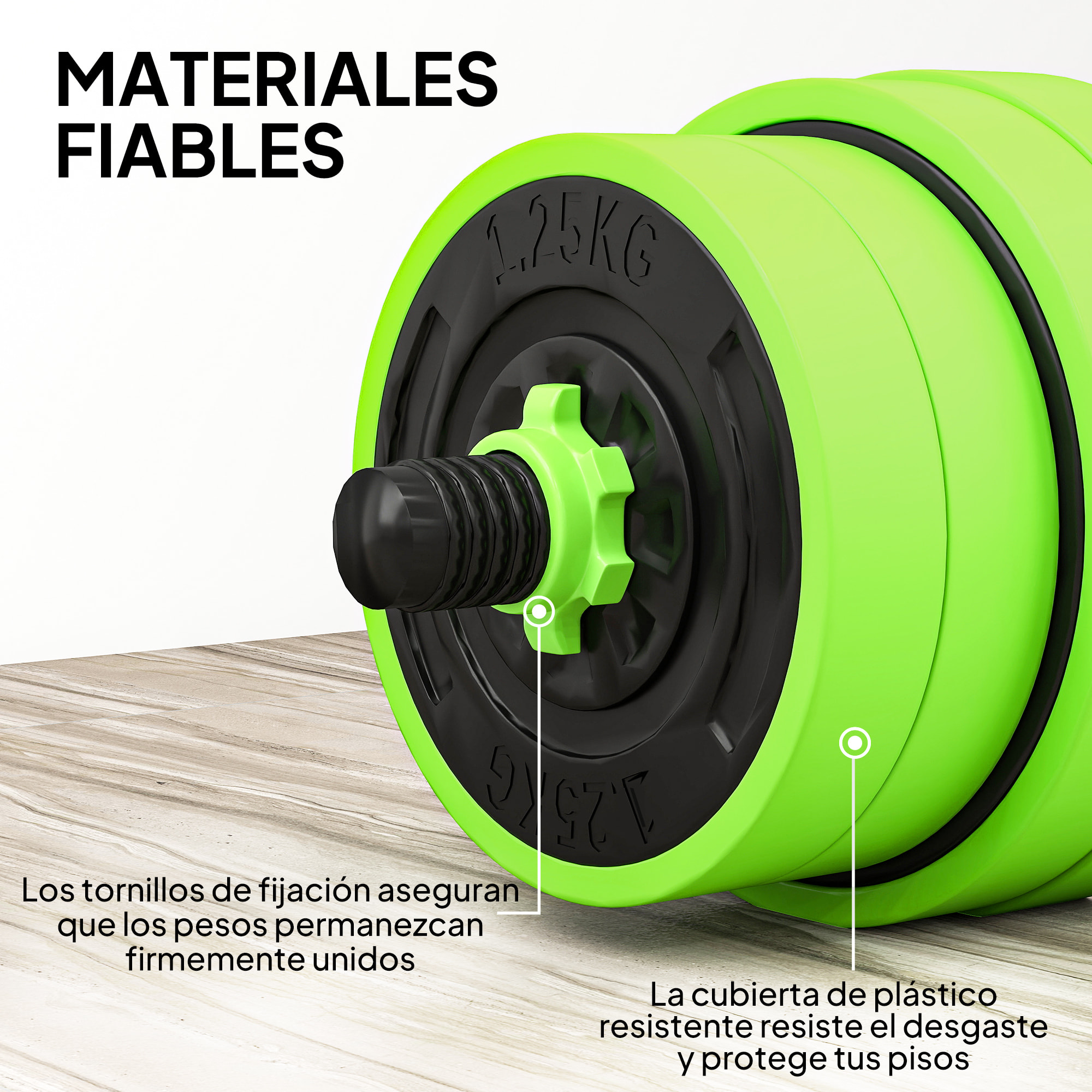 Juego de Mancuernas Ajustables, 4 en 1, 30kg, Juego de Pesas Utilizado como Kettlebell, Barra, Mancuernas o Soporte para Flexiones, Equipo de Fitness para Hombres y Mujeres, Gimnasio en Casa