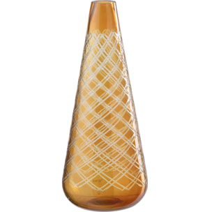J-Line Vase - verre - doré - large