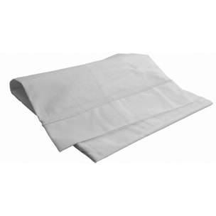 Drap plat avec point bourdon - Gris Perle