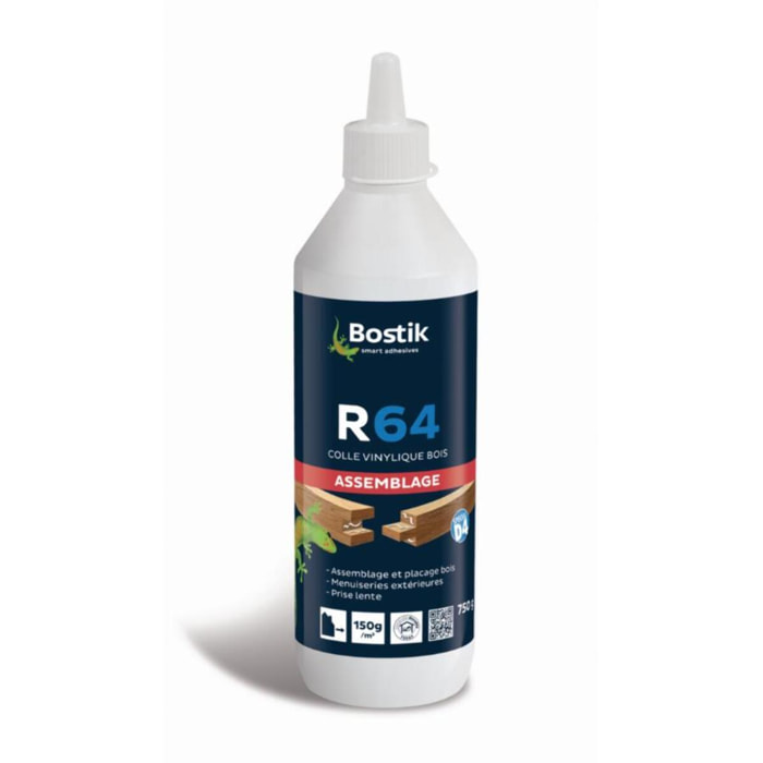Colle R64 BOSTIK spécial D4 pour l'extérieur - Biberon 750 gr - 30604657