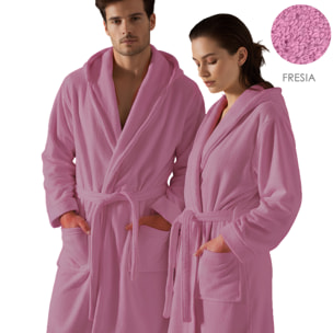 Accappatoio unisex con cappuccio e tasche