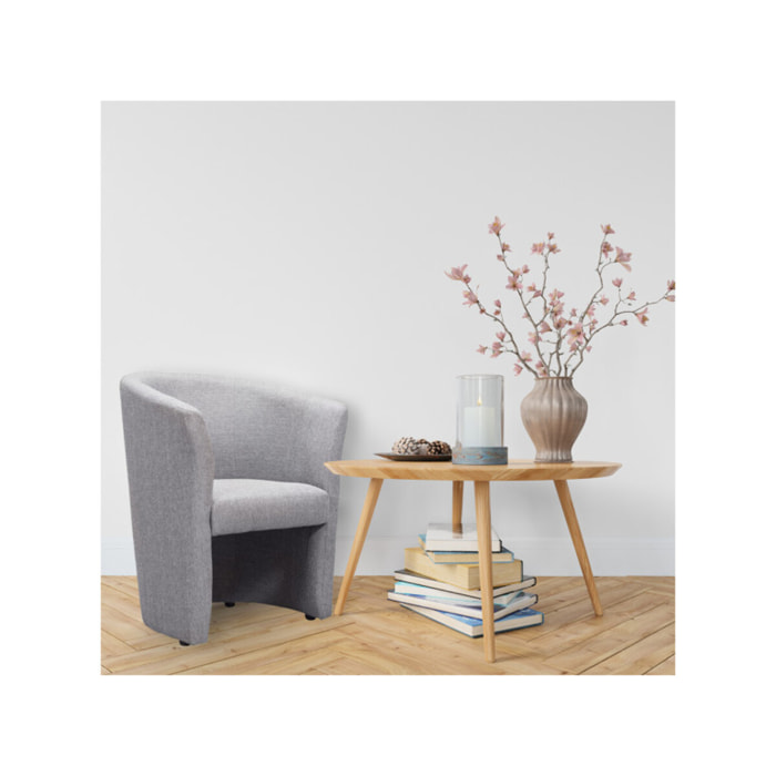 Fauteuil cabriolet en tissu avec accoudoirs - LILOU