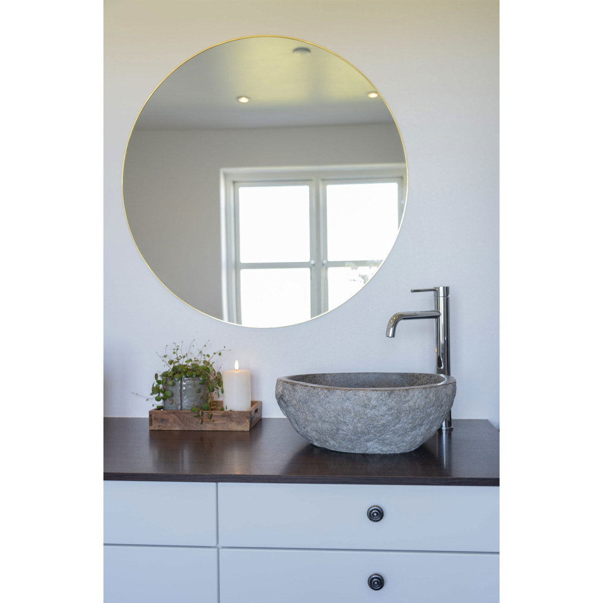 Set 3 vassoi in teak naturale Faro — misure graduate