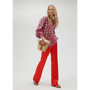 Camicia logo multicolore