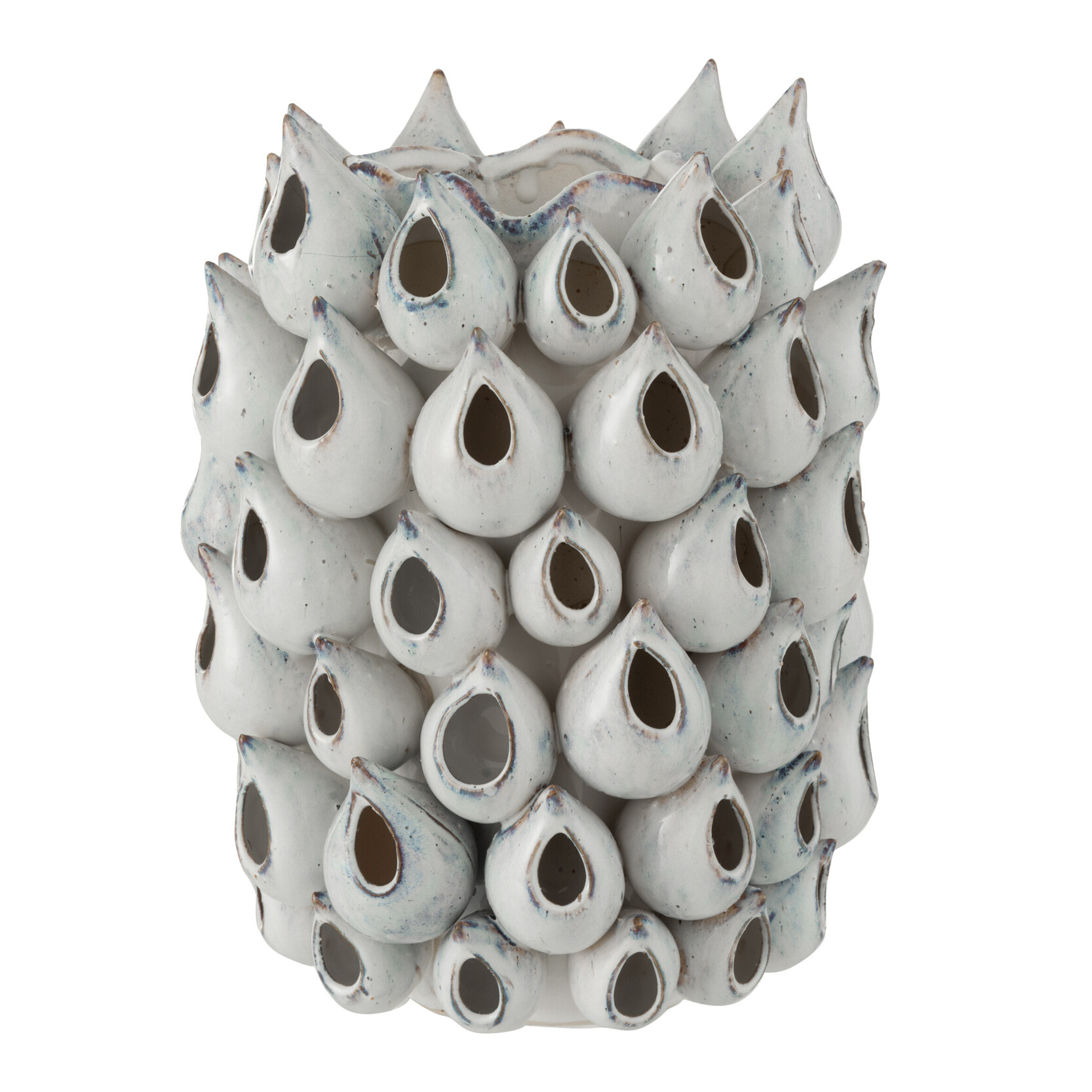 J-Line vase Anemone Haut - céramique - bleu - 32 cm de hauteur