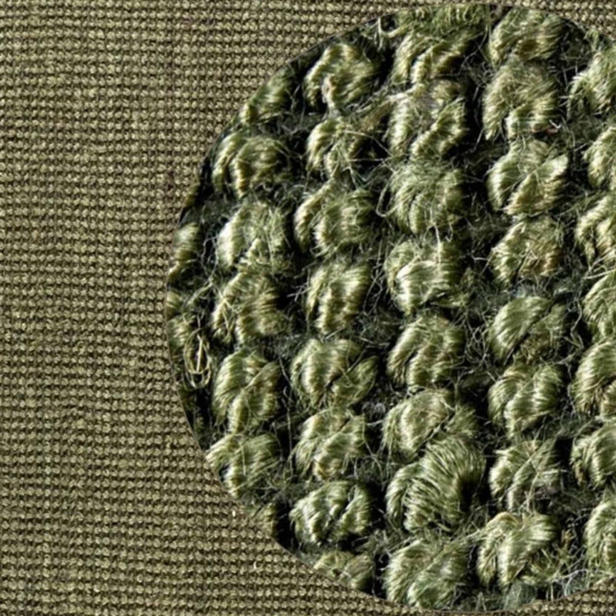 Tapis rond, forme ronde, motif uni, tissé à la main, sum