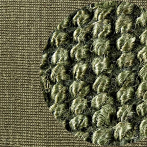 Tapis rond, forme ronde, motif uni, tissé à la main, sum