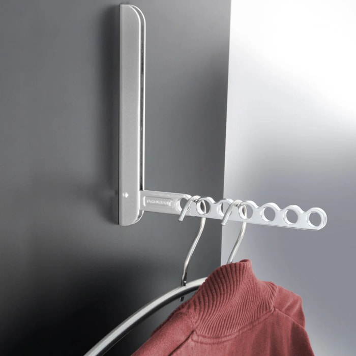 Lot de 2 crochets de rangement en aluminium Fackelmann Tecno